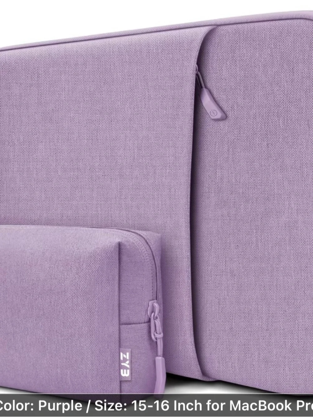 Source Unknown Purple Laptop Sleeve with Front Pocket